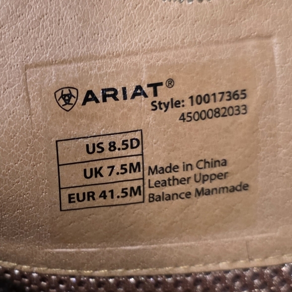 Ariat Men’s Sport Square Toe Western Cowboy Boots - 8.5 D - Picture 9 of 10